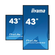 IIYAMA Monitor 43" LH4341UHS-B2, 4K UHD, IPS, 8ms, 500cd/m², HDMI/VGA, zvučnici, crni